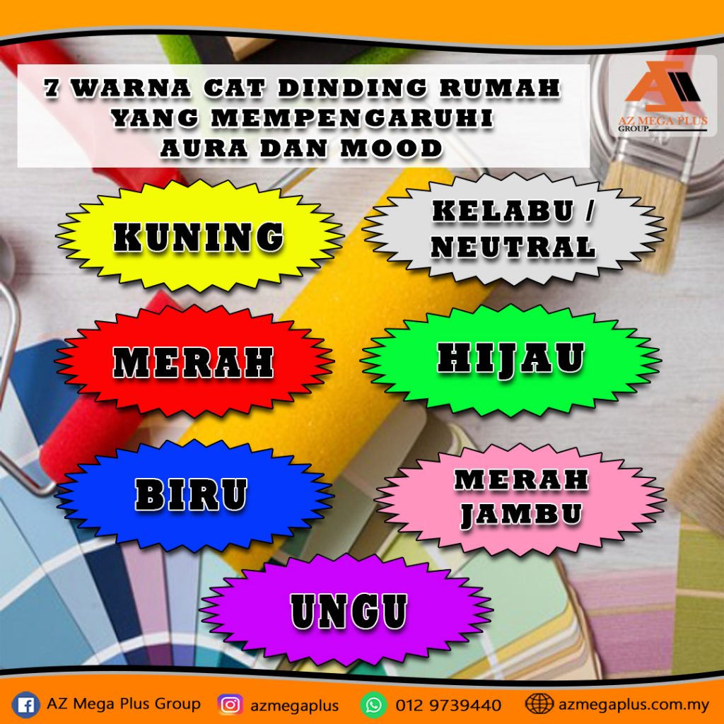 7 WARNA CAT DINDING RUMAH YANG MEMPENGARUHI AURA DAN MOOD