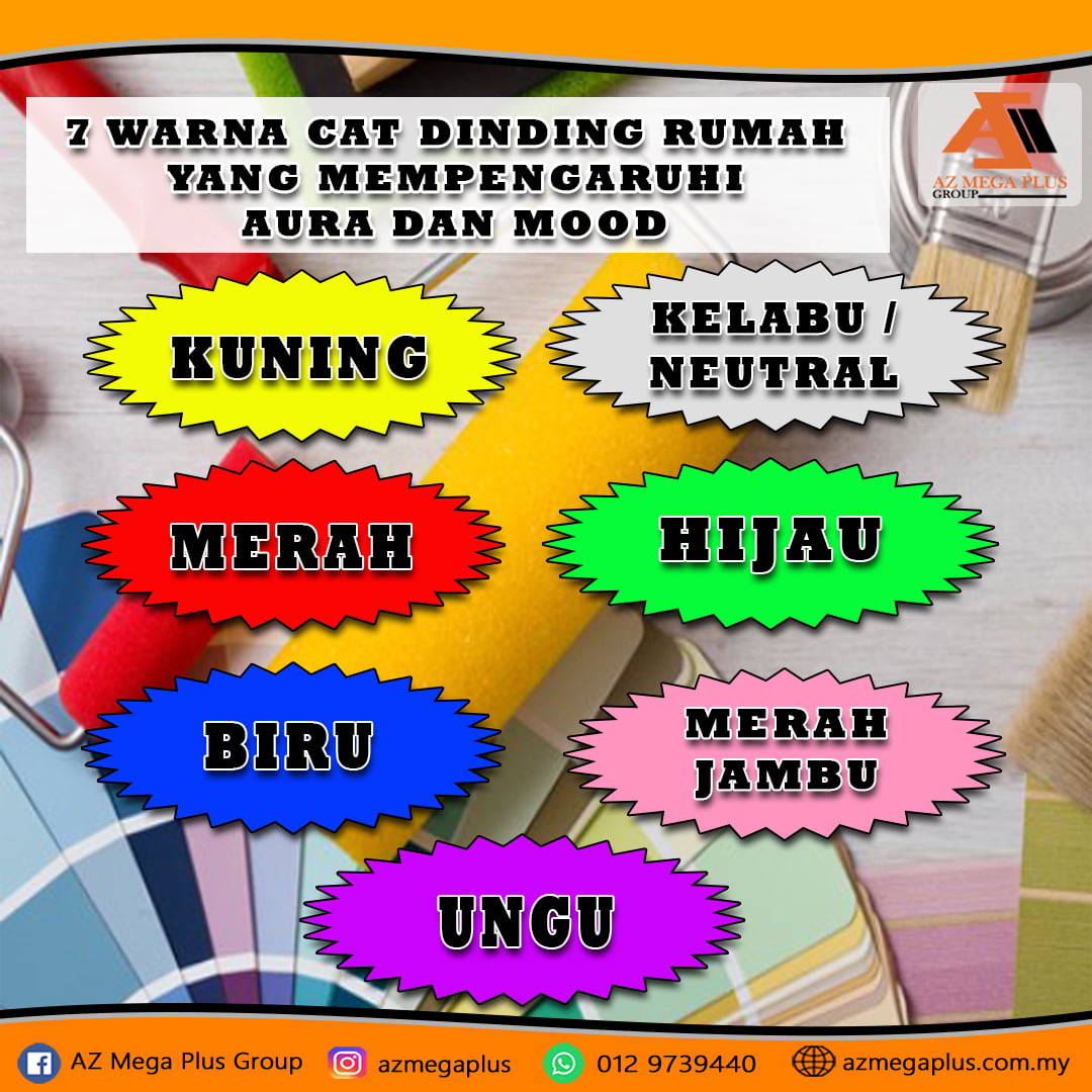 7 WARNA CAT  DINDING  RUMAH YANG MEMPENGARUHI AURA DAN MOOD 